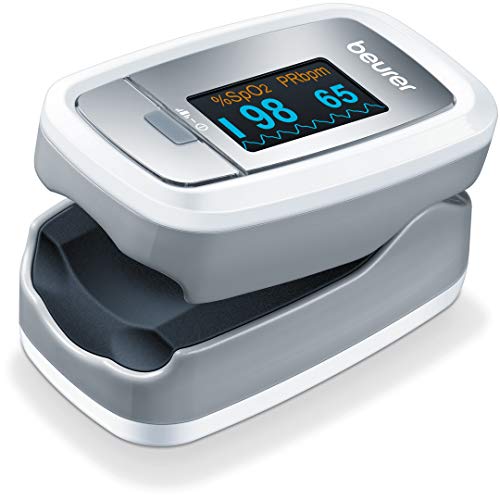 Beurer PO30 Fingertip Pulse Oximeter Blood Oxygen Saturation Monitor with 4 c...