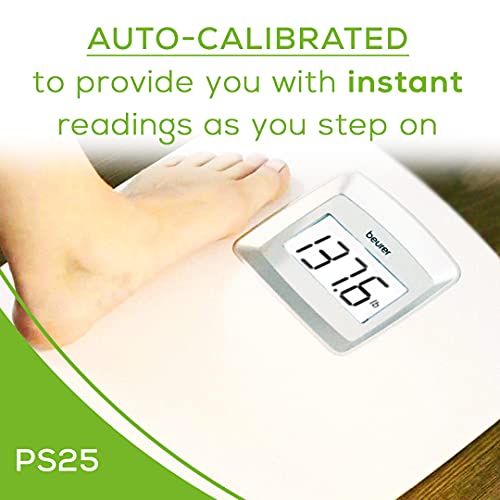Beurer PS25 Personal Bathroom Scale | Smart & Accurate Body Weight Control | ...