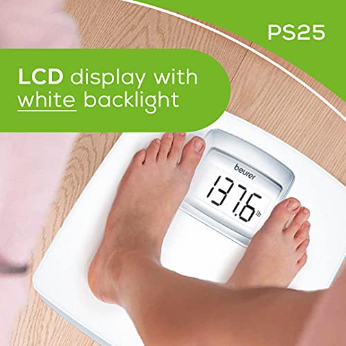 Beurer PS25 Personal Bathroom Scale | Smart & Accurate Body Weight Control | ...