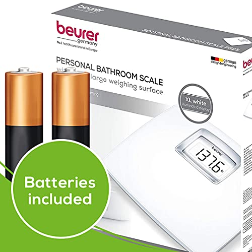 Beurer PS25 Personal Bathroom Scale | Smart & Accurate Body Weight Control | ...