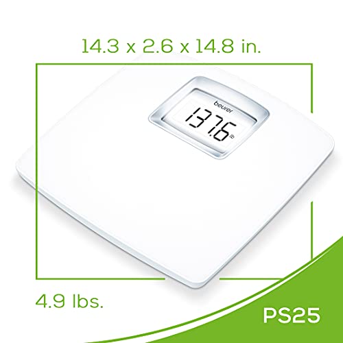 Beurer PS25 Personal Bathroom Scale | Smart & Accurate Body Weight Control | ...