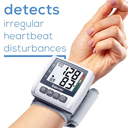 Beurer Wrist Blood Pressure Monitor, Automatic & Digital, 2X 60 Reading Memor...