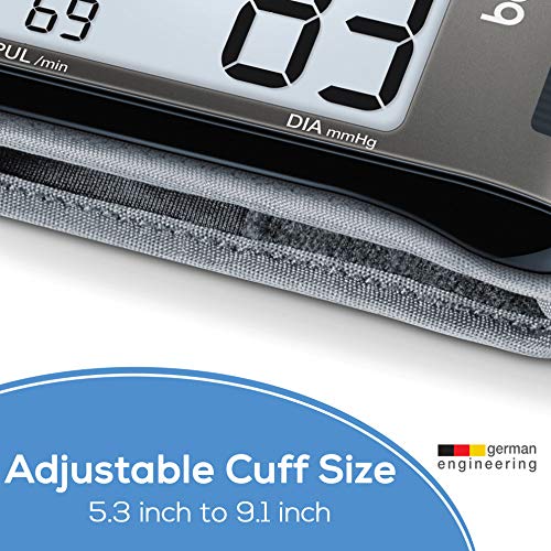 Beurer Wrist Blood Pressure Monitor with XL Display Stores 2x60 Reading Memor...