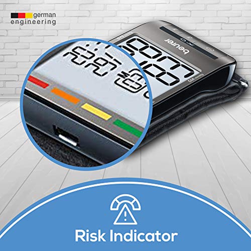 Beurer Wrist Blood Pressure Monitor with XL Display Stores 2x60 Reading Memor...