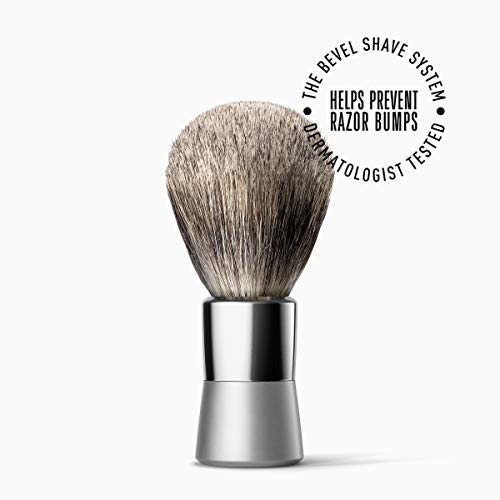 Luxury Shaving Brush by Bevel - Vegan Hair Brush, Works with Straight Razor, ...
