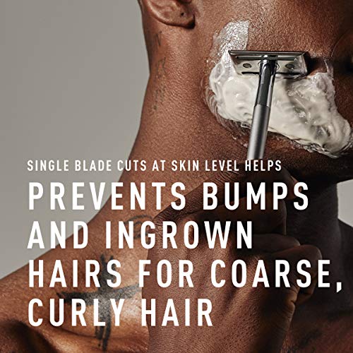 Safety Razor for Men by Bevel - For Coarse Hair, Designed with Double Edge Bl...