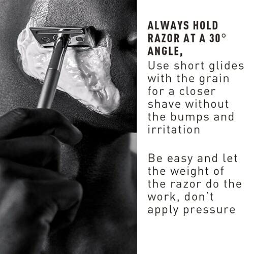 Safety Razor for Men by Bevel - For Coarse Hair, Designed with Double Edge Bl...