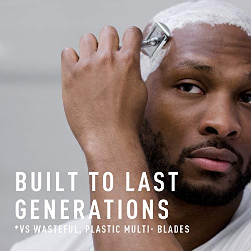 Safety Razor for Men by Bevel - For Coarse Hair, Designed with Double Edge Bl...