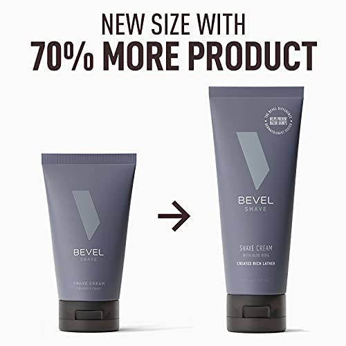Shaving Cream for Men by Bevel - Vitamin E & Aloe-Vera-Based Moisturizing Sha...