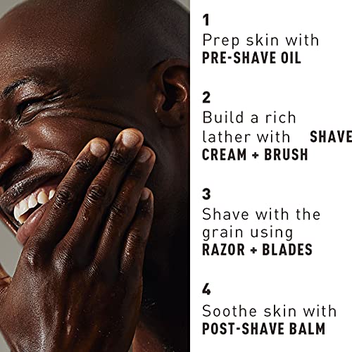 Shaving Kit for Men by Bevel - Starter Shave Kit, Includes Safety Razor, Shav...
