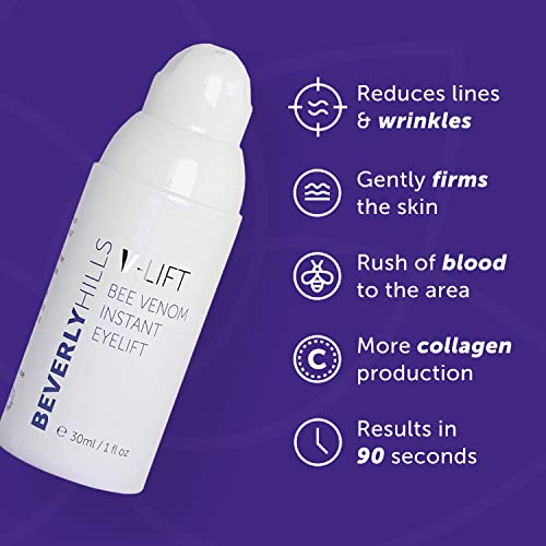 Beverly Hills V-Lift Instant Eye Lift and Eye Tuck Bee Venom Serum for Treati...