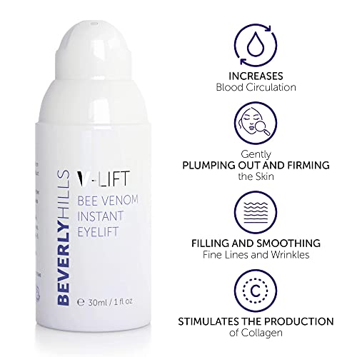 Beverly Hills V-Lift Instant Eye Lift and Eye Tuck Bee Venom Serum for Treati...