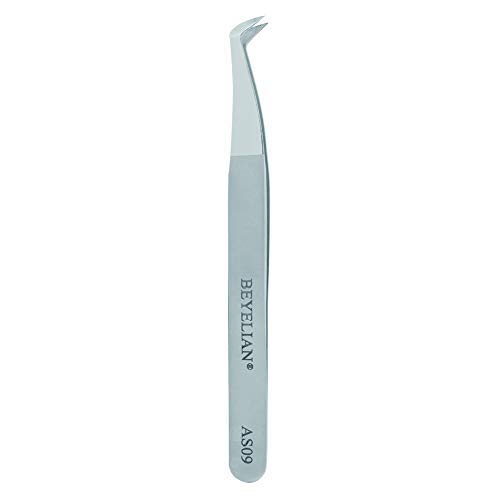 BEYELIAN Lash Tweezers for Volume Eyelash Extension, Curved Boot Tweezers, 3D...