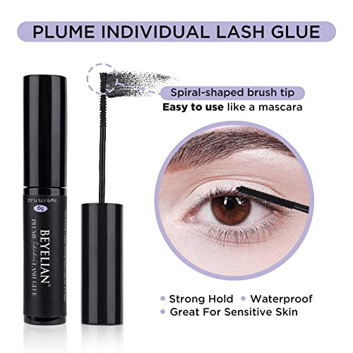 DIY Eyelash Extension kit,Clusters Lashes Extension with Cluster Lash Glue Na...
