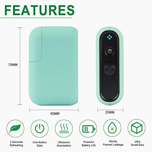 Fresh Breath Mist Automatic Electronic Oral Sprayer, 8+ Hours Cool Mint Fresh...