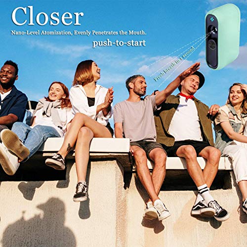 Fresh Breath Mist Automatic Electronic Oral Sprayer, 8+ Hours Cool Mint Fresh...