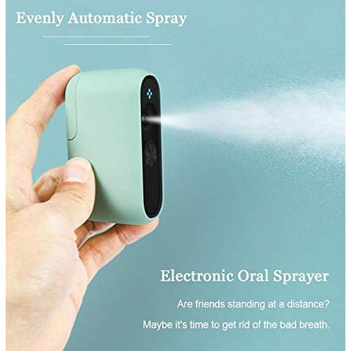Fresh Breath Mist Automatic Electronic Oral Sprayer, 8+ Hours Cool Mint Fresh...