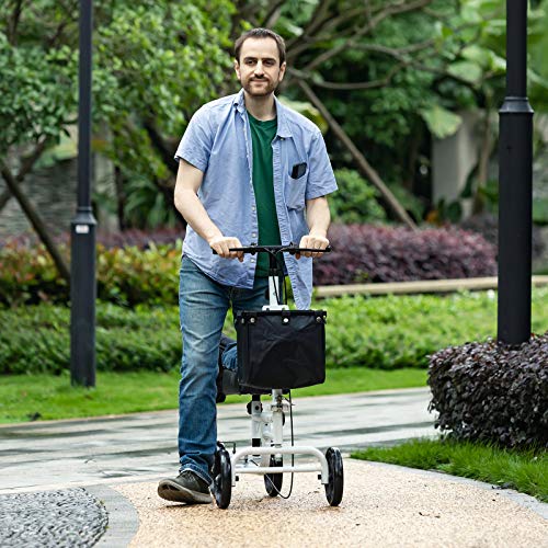 BEYOUR WALKER Folding Knee Walker for Foot Injuries with Dual Braking System ...