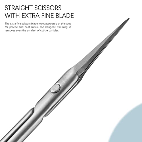 BEZOX Extra Fine Straight Cuticle Scissors, Super Thin Scissors for Cutical C...