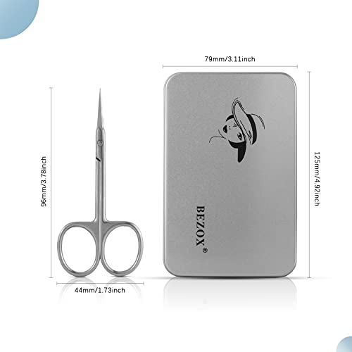 BEZOX Extra Fine Straight Cuticle Scissors, Super Thin Scissors for Cutical C...