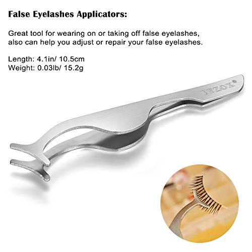 BEZOX Eyelash Extension Tweezers Kit - Professional False Eyelashes Applicato...