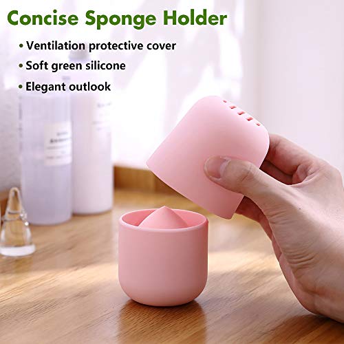 BEZOX Makeup Sponge Holder, Cosmetic Blender Silicon Travel Case, Make-up Fac...
