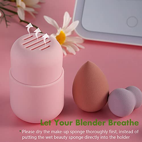 BEZOX Makeup Sponge Holder, Cosmetic Blender Silicon Travel Case, Make-up Fac...