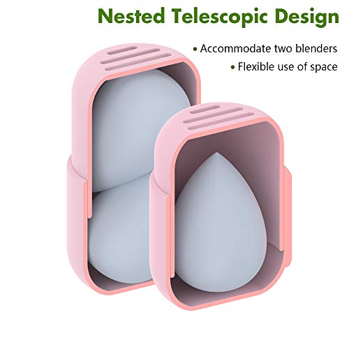 BEZOX Makeup Sponge Holder, Cosmetic Blender Silicon Travel Case, Make-up Fac...
