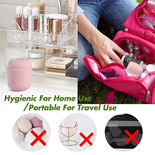 BEZOX Makeup Sponge Holder, Cosmetic Blender Silicon Travel Case, Make-up Fac...