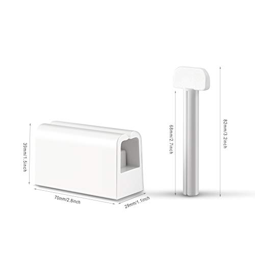 BEZOX Minimalist Toothpaste Tube Roller Squeezers(Set of 2), ABS Plastic Toot...