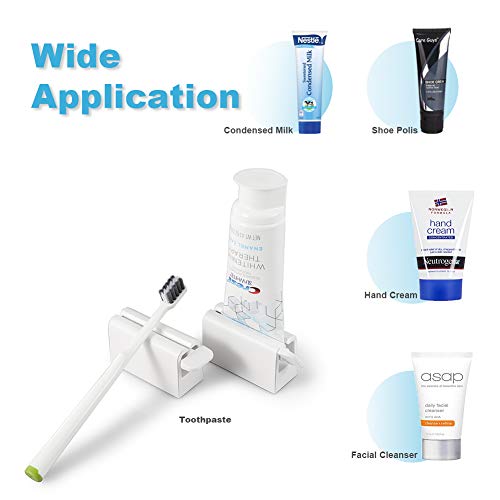 BEZOX Minimalist Toothpaste Tube Roller Squeezers(Set of 2), ABS Plastic Toot...