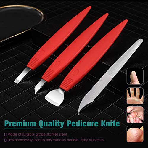 BEZOX Pedicure Knife Set - Callus Shaver Blade, Corn and Hard Thick Skin Remo...