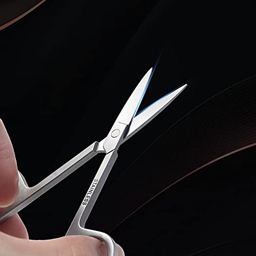BEZOX Premium Nail Scissors 2PCS,  Professional Curved and Stright Manicure S...
