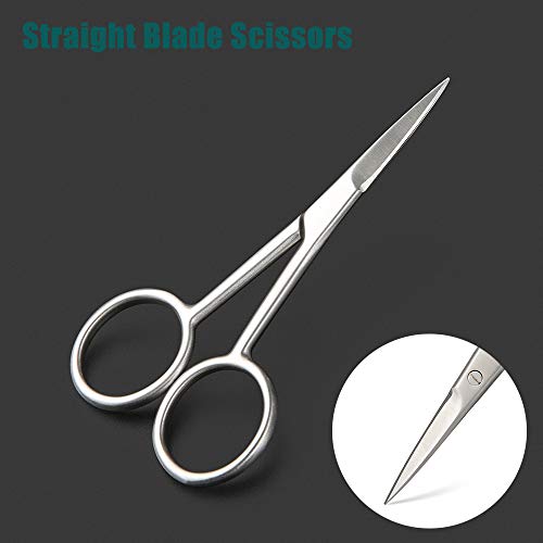 BEZOX Small Scissors 2 PCS Set - Nail Cuticle Scissors/ Manicure Scissors Kit...