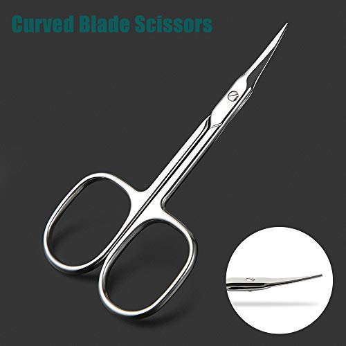 BEZOX Small Scissors 2 PCS Set - Nail Cuticle Scissors/ Manicure Scissors Kit...