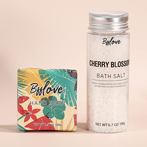 Gifts for Women, Bath and Body Set with Cherry Blossom Scent Spa Gift Set for...