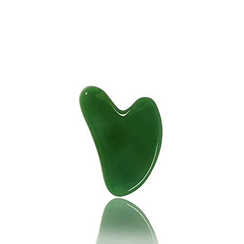 BFS-Dream Gua Sha Tool Nature Jade Gua Sha Stone Massage for Back, Arm, Neck ...
