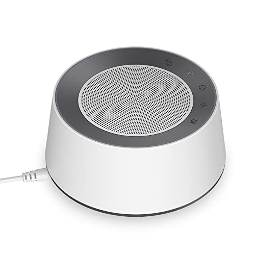 BGOVERSS White Noise Machine with 14 Soothing Sounds and Warm Night Light for...