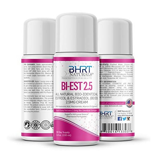 Bi-Estrogen Cream for Women Menopause Relief – All Natural Bioidentical Estro...