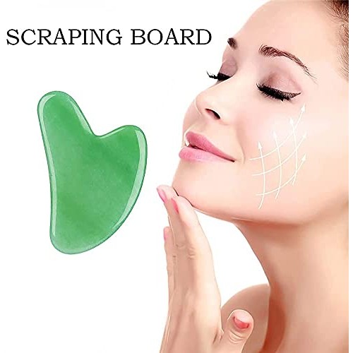 2Pack Gua Sha Facial Tools,Resin Guasha for Face Body Massage SPA Acupuncture...