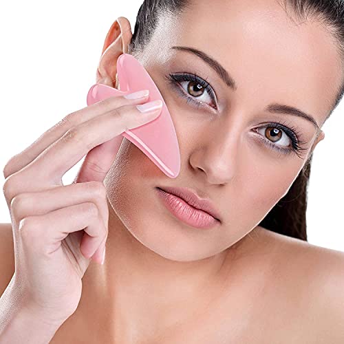 2Pack Gua Sha Facial Tools,Resin Guasha for Face Body Massage SPA Acupuncture...