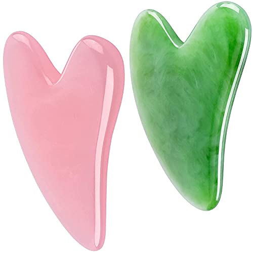 2Pack Gua Sha Facial Tools,Resin Guasha for Face Body Massage SPA Acupuncture...