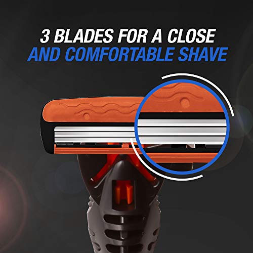 BIC Comfort 3 Hybrid Men's Disposable Razor, 3 Blades, 12 Cartridges and 1 Ha...