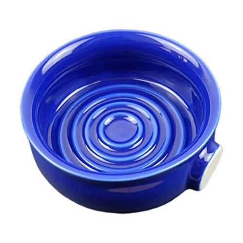Bicrops Ceramic Shaving Soap Bowl For Men, Non-slip Handle, Wide Mouth, Large...