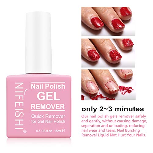Nail Polish Remover, Gel Soak Off Remover, Gel Polish Remover For Nails In 3-...