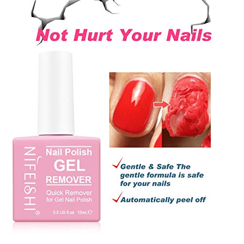 Nail Polish Remover, Gel Soak Off Remover, Gel Polish Remover For Nails In 3-...