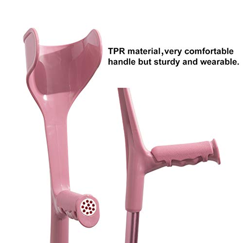 BigAlex Forearm Crutches - Lightweight Arm Crutch - Adjustable, Ergonomic - C...