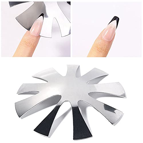 bigboxbox French Cutter for Nails, 3pcs Tip Edge Trimmer Easy Smile Line Acry...