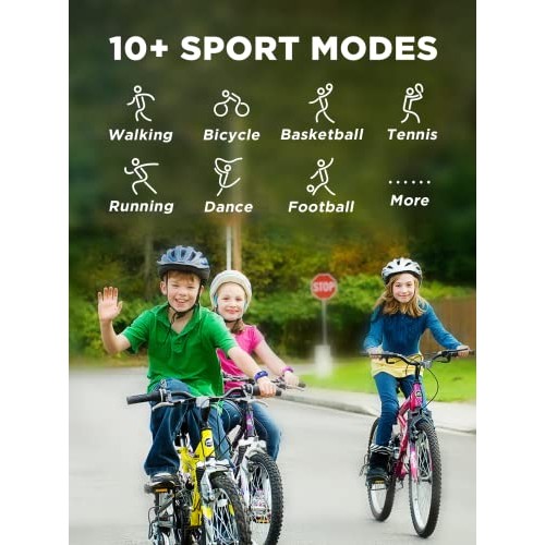 BIGGERFIVE Vigor 2 Kids Fitness Tracker Watch for Girls Boys Ages 5-12, IP68 ...