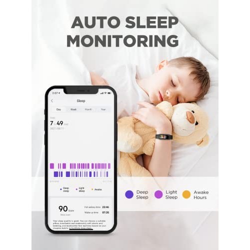 BIGGERFIVE Vigor 2 Kids Fitness Tracker Watch for Girls Boys Ages 5-12, IP68 ...